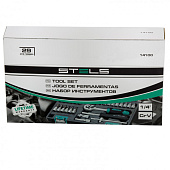 Набор инструментов, 29 предм., 1/4", CrV, пластиковый кейс Stels 14100 Набор инструментов, 29 предм., 1/4", CrV, пластиковый кейс Stels 14100