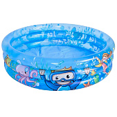 Бассейн надувной с 3 кольцами d99х23см 165л, для детей 3-6 лет, SUN 51031 Бассейн надувной с 3 кольцами d99х23см 165л, для детей 3-6 лет, SUN 51031