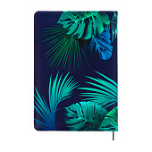 Ежедневник А5, 136 л, deVENTE Botanic, темно-синий, белая бумага с зеленым срезом, искусственная кожа, 2234579 Ежедневник А5, 136 л, deVENTE Botanic, темно-синий, белая бумага с зеленым срезом, искусственная кожа, 2234579