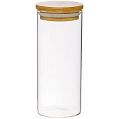 Банка с бамбук.крышкой, Д65 Ш65 В150, 450 мл, прозрачный Muj-04 Банка с бамбук.крышкой, Д65 Ш65 В150, 450 мл, прозрачный Muj-04