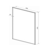 Зеркало Прямоугольник 50х60 с фацетом Континент Зеркало Прямоугольник 50х60 с фацетом Континент