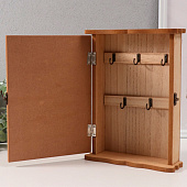 Ключница настенная «KEYS с сердечком и бантом», дерево 10499009 Ключница настенная «KEYS с сердечком и бантом», дерево 10499009