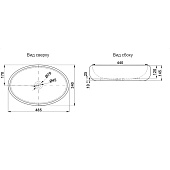 Раковина накладная 490х350 белая MLN-320317 Melana Раковина накладная 490х350 белая MLN-320317 Melana