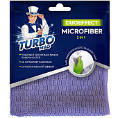 Салфетка для уборки TURBOMAG DUOEFFECT 2in1 микрофибра 340г/м2, 30х30 см, 1 шт. Салфетка для уборки TURBOMAG DUOEFFECT 2in1 микрофибра 340г/м2, 30х30 см, 1 шт.