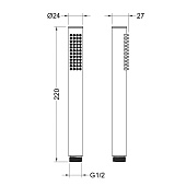 Ручной душ Европа 1 режим хром AQ2002CR Aquatek Ручной душ Европа 1 режим хром AQ2002CR Aquatek