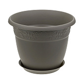 Кашпо "Рябина" D250мм 5,0л Французcкий серый с/п М3056 Кашпо "Рябина" D250мм 5,0л Французcкий серый с/п М3056