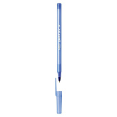Ручка шариковая Bic Round Stic, синяя, корпус голубой, 1 мм, 934598