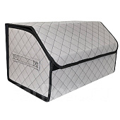 Органайзер в багажник экокожа 30х30х50см серый/черный Органайзер в багажник экокожа 30х30х50см серый/черный