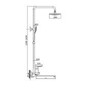  Душевая стойка латунь 35-й картридж T21094 