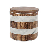 Банка для сыпучих продуктов, 0,7л "Wood&Marble" HS10-2262-1556A-M7 Банка для сыпучих продуктов, 0,7л "Wood&Marble" HS10-2262-1556A-M7