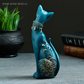 Фигура Кошка, синяя, 20х8 см, 5312202 Фигура Кошка, синяя, 20х8 см, 5312202