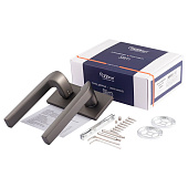 Ручка дверная Нора-М квадрат 131К SLIM, графит Ручка дверная Нора-М квадрат 131К SLIM, графит