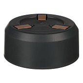 Кашпо 'Грация прайм' 2,25 л d=220мм h=125мм антрацит К1673 Кашпо 'Грация прайм' 2,25 л d=220мм h=125мм антрацит К1673