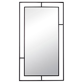 Зеркало интерьерное настенное в прямоугольном корпусе из металла 80х45 см черный 8045-Z1 Зеркало интерьерное настенное в прямоугольном корпусе из металла 80х45 см черный 8045-Z1