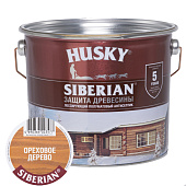 Антисептик HUSKY SIBERIAN полуматовый ореховое дерево 2,7л Антисептик HUSKY SIBERIAN полуматовый ореховое дерево 2,7л