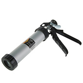  Пистолет для герметика, 400мл, закрытый, Sparta, круглый шток 8мм, алюминиевый корпус 