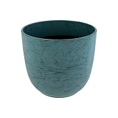 Кашпо Мрамор 2,3л бирюзовый 16х16х14,3см 202500388 Кашпо Мрамор 2,3л бирюзовый 16х16х14,3см 202500388