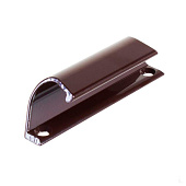  Ручка балконная алюминевая( коричневая) "Ракушка" 