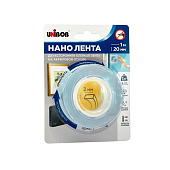 Клейкая нано лента UNIBOB кристально-прозрачная 20ммх1м Клейкая нано лента UNIBOB кристально-прозрачная 20ммх1м