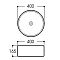  Раковина накладная 400x400x165 AQ5118-00 Aquatek 
