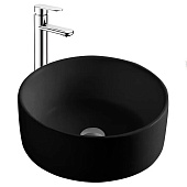 Раковина накладная 400х400х165 матовая черная AQ5118-MB Aquatek