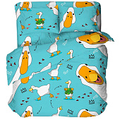  Комплект постельного белья детский Mariya DeLuxe П-КПБ-Ясли-р Crazy goose 500098/1 