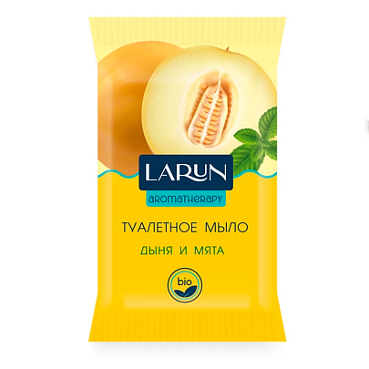 Мыло туалетное LARUN Дыня и мята 75г Мыло туалетное LARUN Дыня и мята 75г