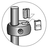 Вкладка в держ.панелей пласт. (4 шт)"Element" Вкладка в держ.панелей пласт. (4 шт)"Element"