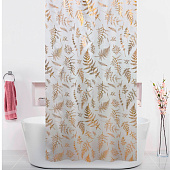  Штора для ванной Золотые растения 180х200 (ШхВ) BT-829913 