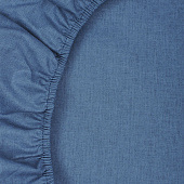 Простыня на резинке 200х200 Цвет Эмоций поплин, 100% хлопок (Голубая сталь) Простыня на резинке 200х200 Цвет Эмоций поплин, 100% хлопок (Голубая сталь)