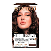  Крем-краска для волос Студио 3D Голограф 3.4 Горький шоколад 