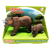 Набор животные Медведь, 2 шт, 14х10х8 см, TBS020 Набор животные Медведь, 2 шт, 14х10х8 см, TBS020