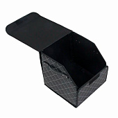 Органайзер багажника, 30х30х30 см, экокожа, Premium, черный Органайзер багажника, 30х30х30 см, экокожа, Premium, черный