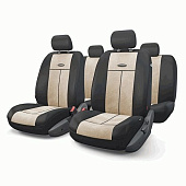 Чехлы на сиденья Autoprofi AIRBAG полиэстер/велюр, 9 предм. черный/св.бежевый TT-902V BK/L.BE