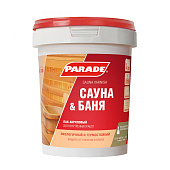 Лак для саун акриловый PARADE L30 Сауна & Баня П/мат 0,9л Лак для саун акриловый PARADE L30 Сауна & Баня П/мат 0,9л