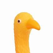  Игрушка пищащая "Фламинго" для собак, 22,5 см, жёлтая, 7127504 