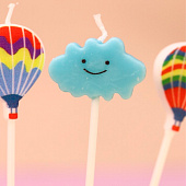 Набор свечей "Шары и облака", 5 в 1 Набор свечей "Шары и облака", 5 в 1