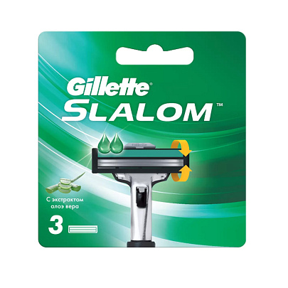  Сменные кассеты для бритья GL SLALOM 3шт 