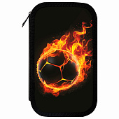 Пенал ЮНЛАНДИЯ, 3 отделения, картон с эффектом soft-touch, 19х11 см, Fire ball, 273501 Пенал ЮНЛАНДИЯ, 3 отделения, картон с эффектом soft-touch, 19х11 см, Fire ball, 273501