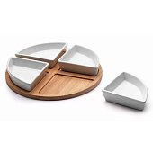 Менажницы 4 шт с подставкой Apollo "Circulo" CRC-04 Менажницы 4 шт с подставкой Apollo "Circulo" CRC-04