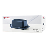  Маслёнка, 20х12 см, фарфор P, синяя, MW451-IA0398 