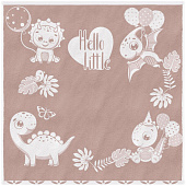  Полотенце 100х100 махровое детское Облачко 788222 бежевый, Т712/2006 96 