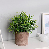 Искусственный цветок в горшке Остролистник, 7.5?21 см Искусственный цветок в горшке Остролистник, 7.5?21 см