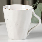 Кружка фарфоровая Доляна «Млечный путь», 300 мл, цвет белый в крапинку 5287703 Кружка фарфоровая Доляна «Млечный путь», 300 мл, цвет белый в крапинку 5287703