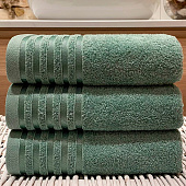  Полотенце 40х60 махровое ГАРМОНИЯ 400гр./м2, зелёный-чай 