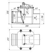  Клапан обратный 110 наружный 