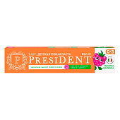 Зубная паста PresiDent дет 0-3 Мамина малинка (25 RDA) 45г