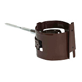 Кронштейн трубы на кирпич 125/90 Optima, Коричневый Ral:8017 Кронштейн трубы на кирпич 125/90 Optima, Коричневый Ral:8017