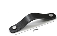 Ручка-скоба CAPPIO RSC010 кожа, 96мм, черный Ручка-скоба CAPPIO RSC010 кожа, 96мм, черный