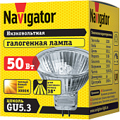Лампа галоген. Navigator JCDR GU5.3 50Вт 220В